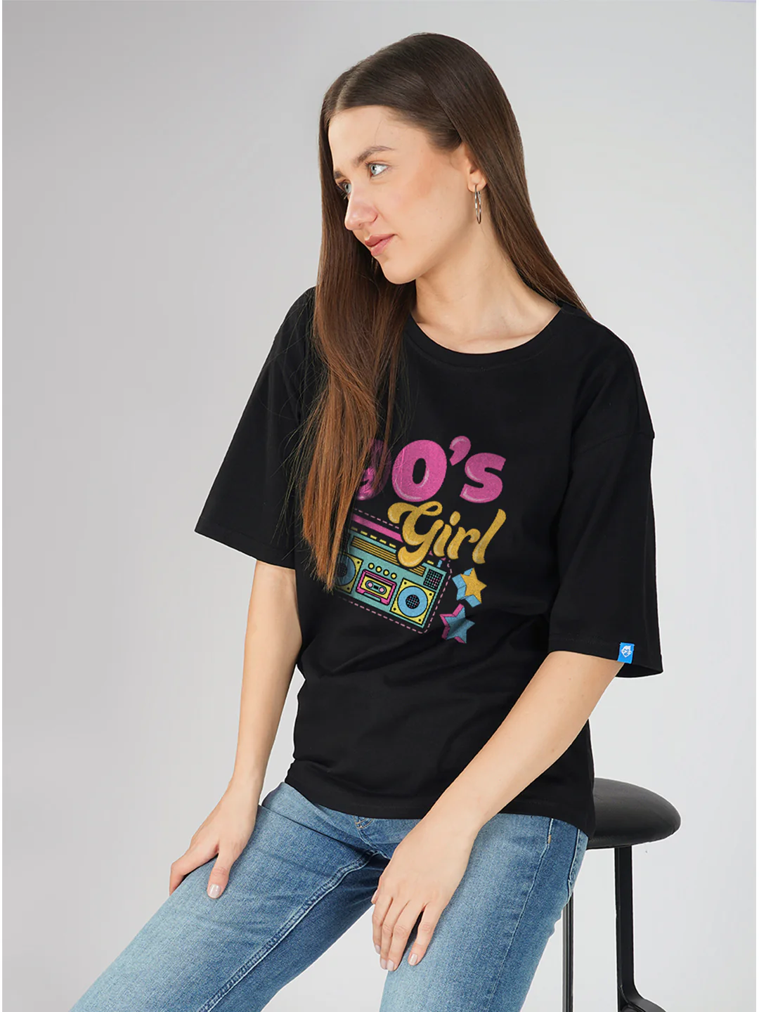 90's Girls Women Oversized T-Shirt - Image 4
