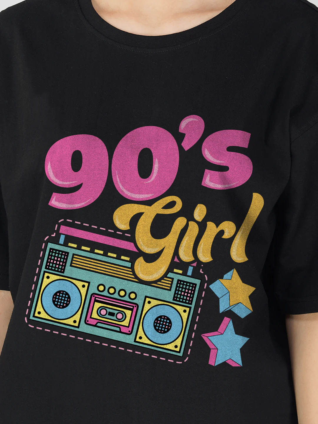 90's Girls Women Oversized T-Shirt - Image 5