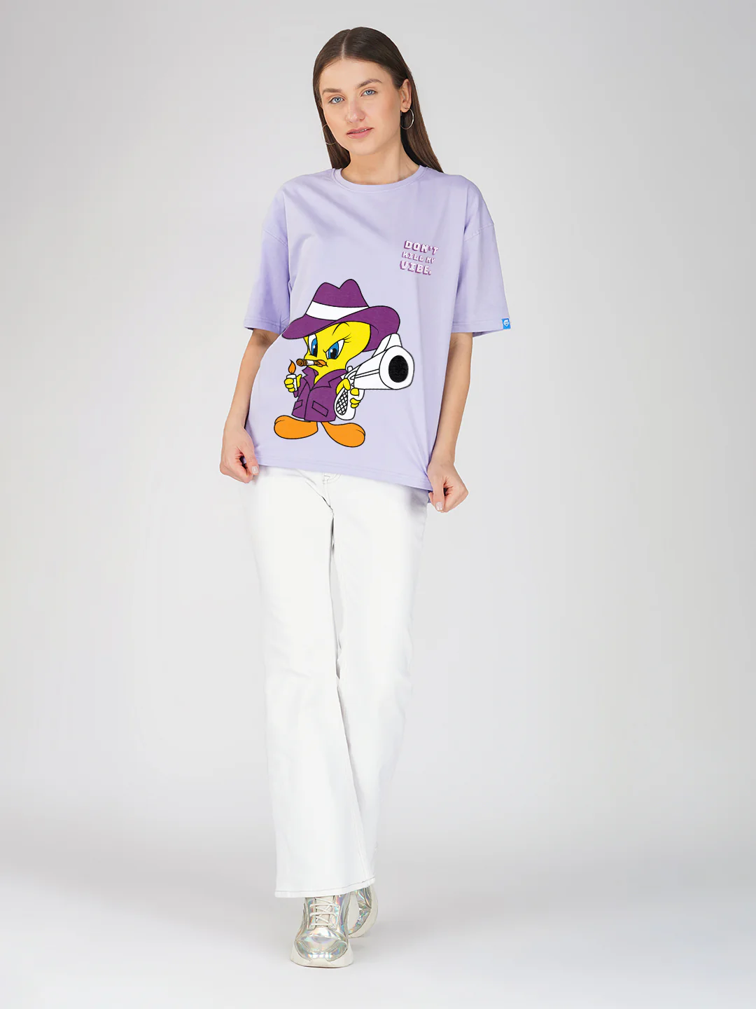 Don't Kill My Vibe Women Oversized T-Shirt - Image 3
