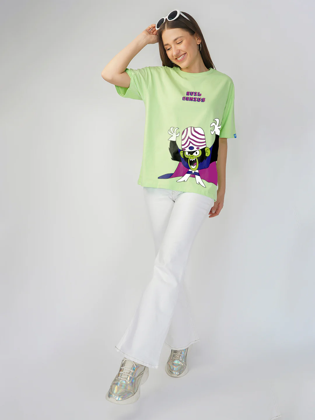 Evil Genius Women Oversized T-Shirt - Image 2