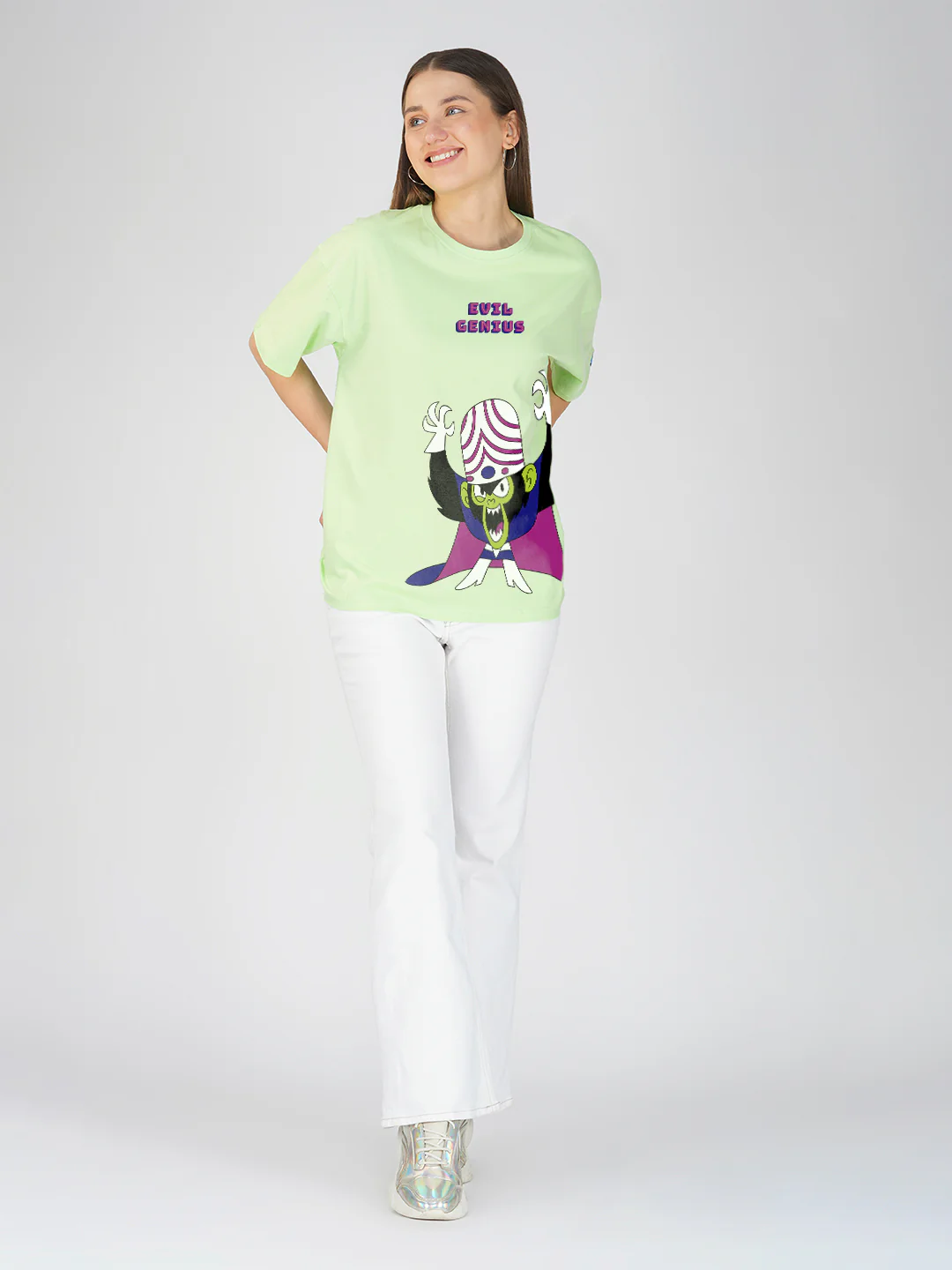 Evil Genius Women Oversized T-Shirt - Image 4