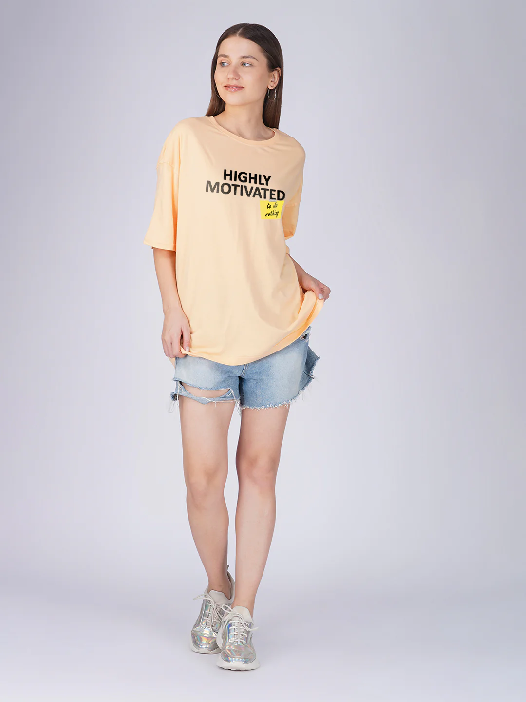 Highly Motivated Women Oversized T-Shirt - Image 4