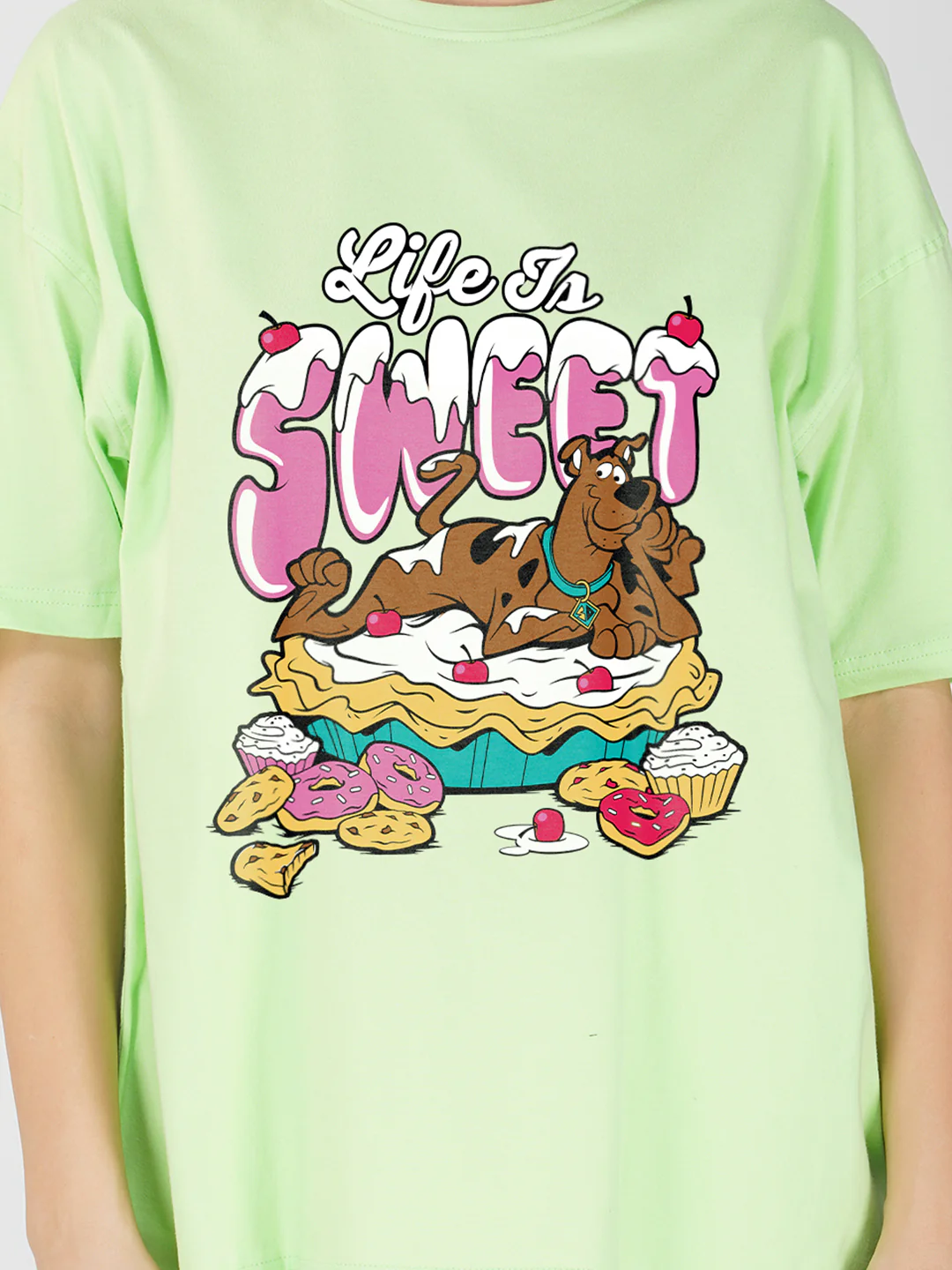 Life is Sweet Women Oversized T-Shirt - Image 4