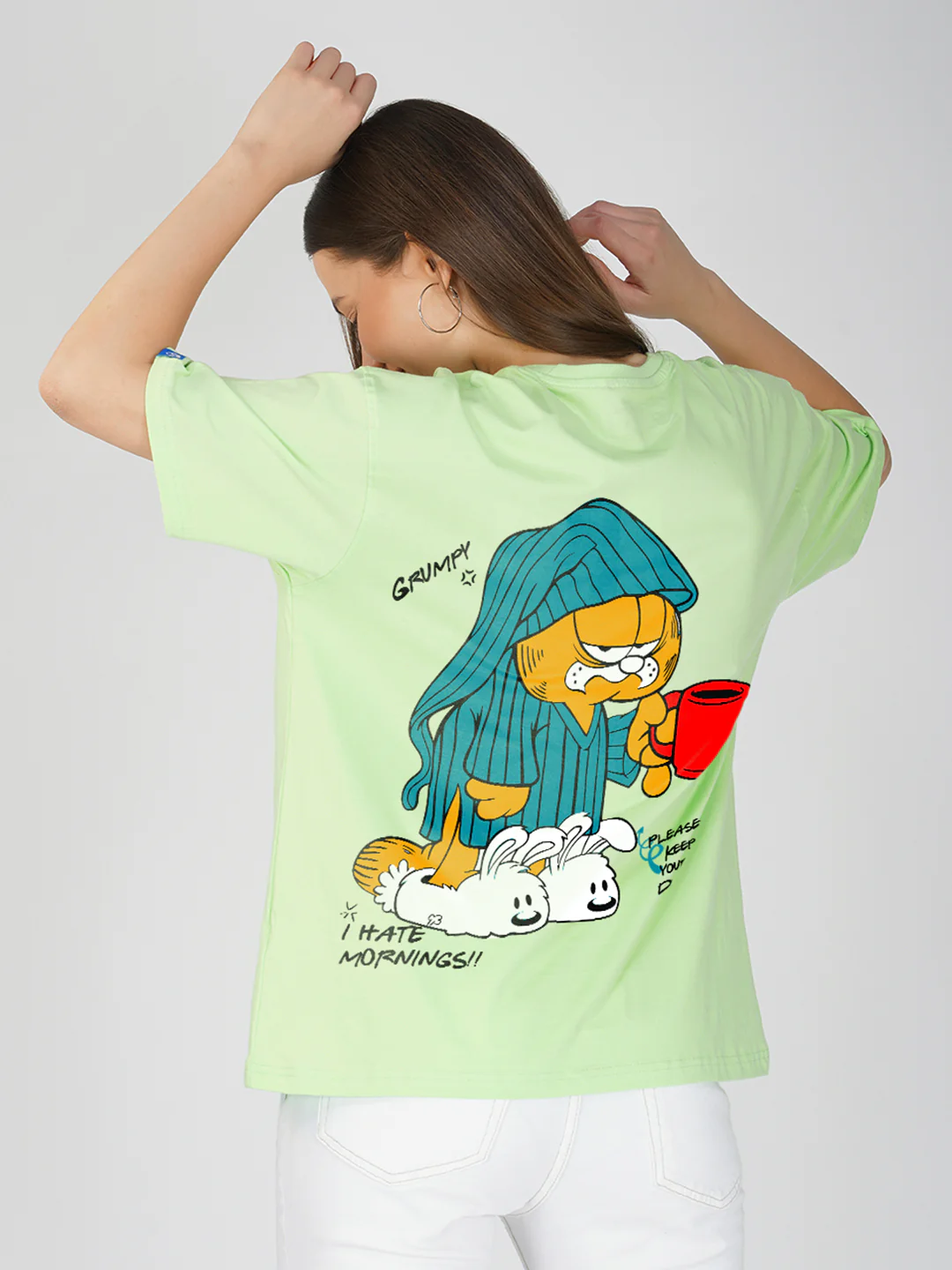 Not a Morning Person Women Oversized T-Shirt - Image 2