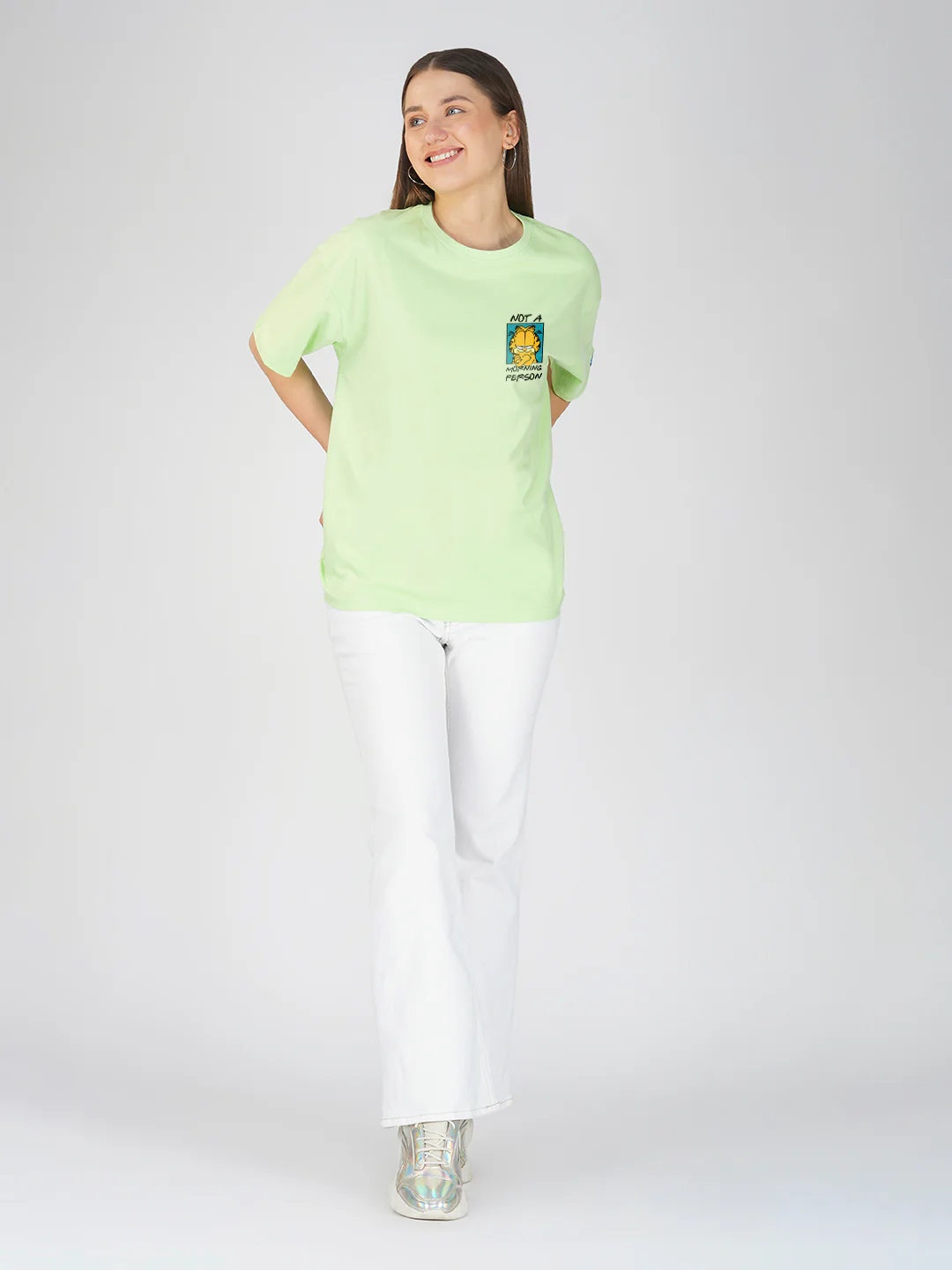 Not a Morning Person Women Oversized T-Shirt - Image 4