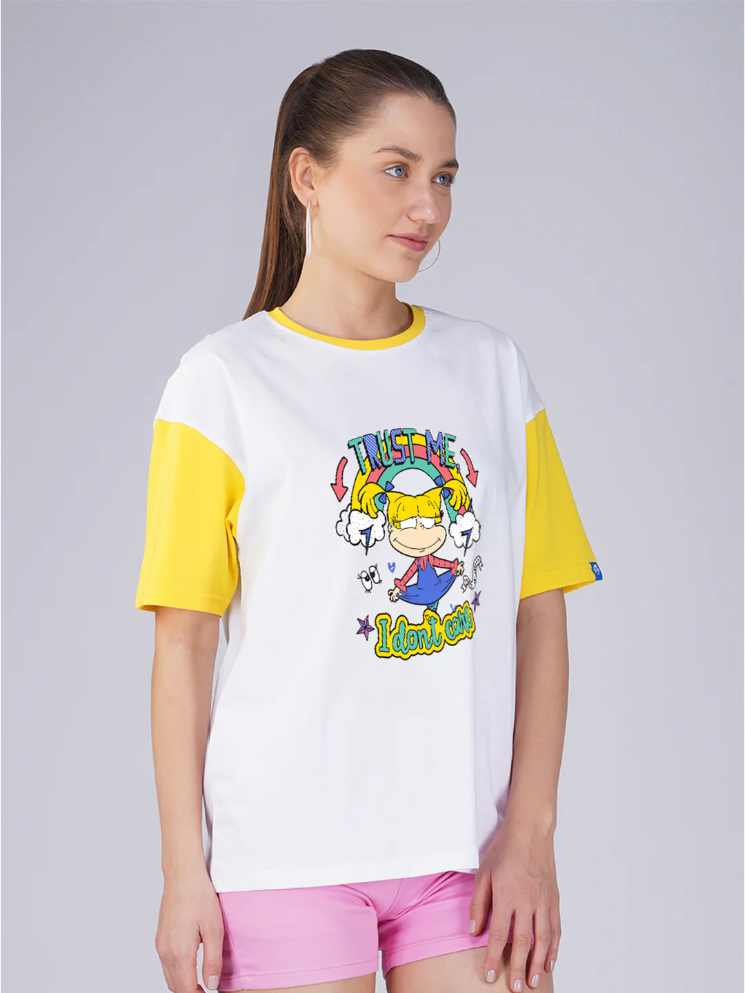 Trust Me Dont Care Women Oversized T-Shirt - Image 3
