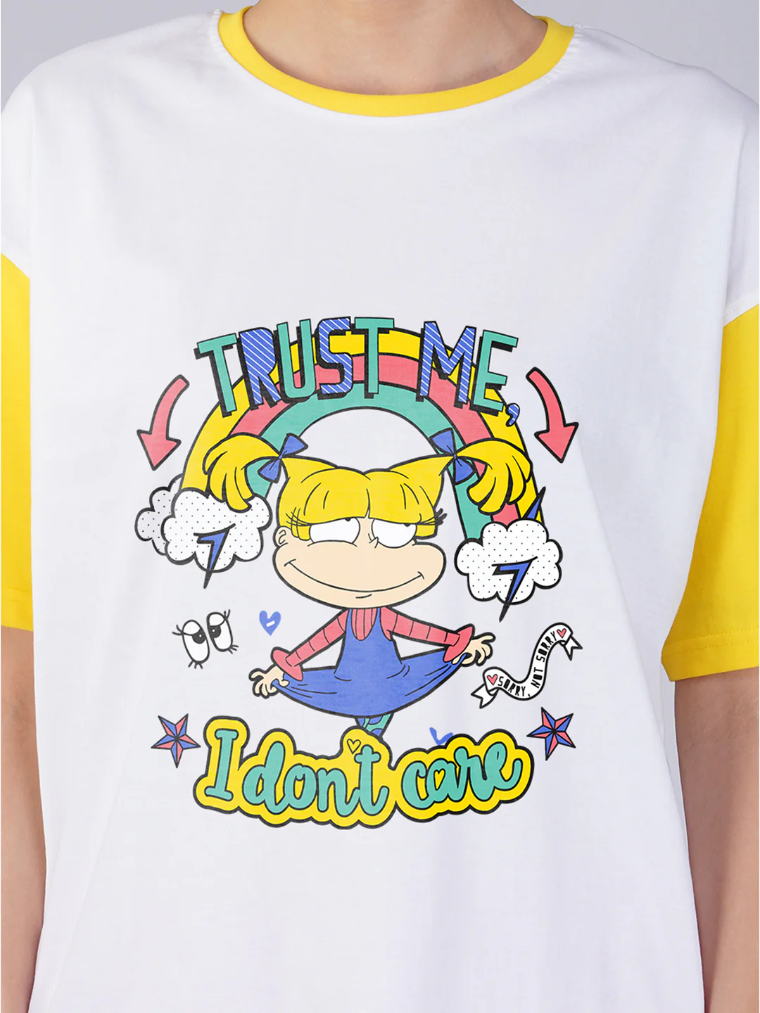 Trust Me Dont Care Women Oversized T-Shirt - Image 4